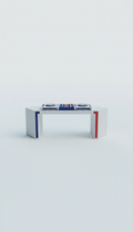 Minimalist DJ Booth With Acrylic Facade